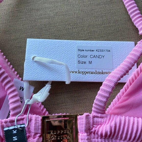 KOPPER & ZINK Luca Bikini Triangle Top in Candy S - Picture 7 of 9
